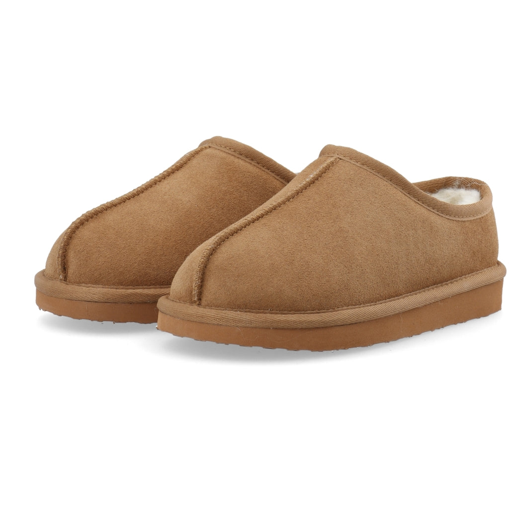 BIANCO SLIP IN SHOE SUEDE - COGNAC