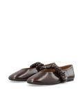 BIALUNA SCRUNCHIE BALLERINA - BROWN