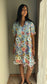 YASFLOWERING Short Dress - Halogen Blue