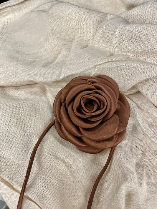 Satin Rose String - Chocolate