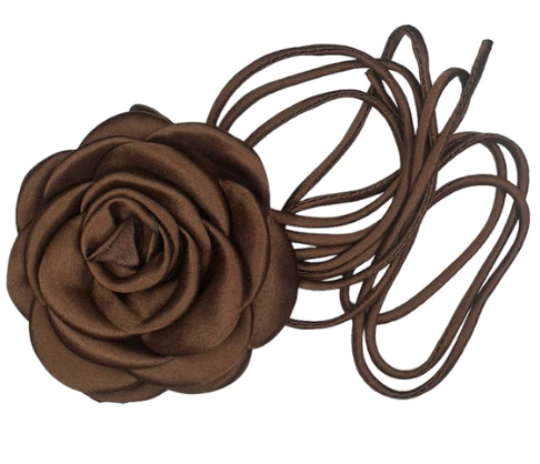 Satin Rose String - Chocolate