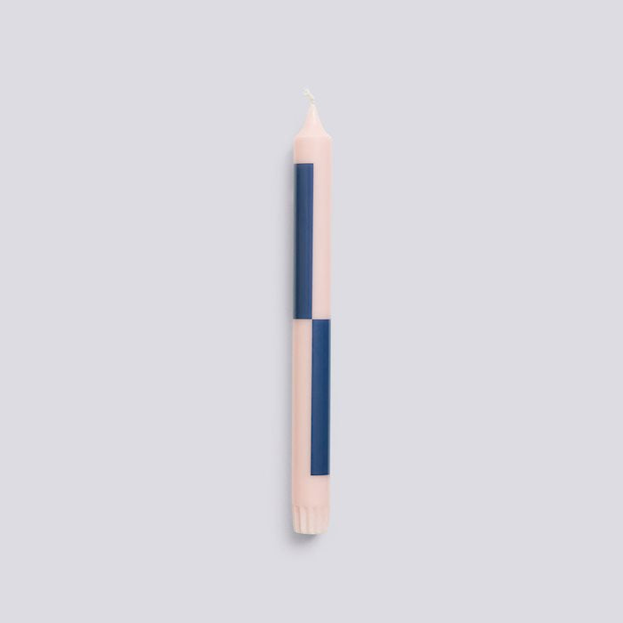 HAY Pattern Candle-Light pink and dark blue