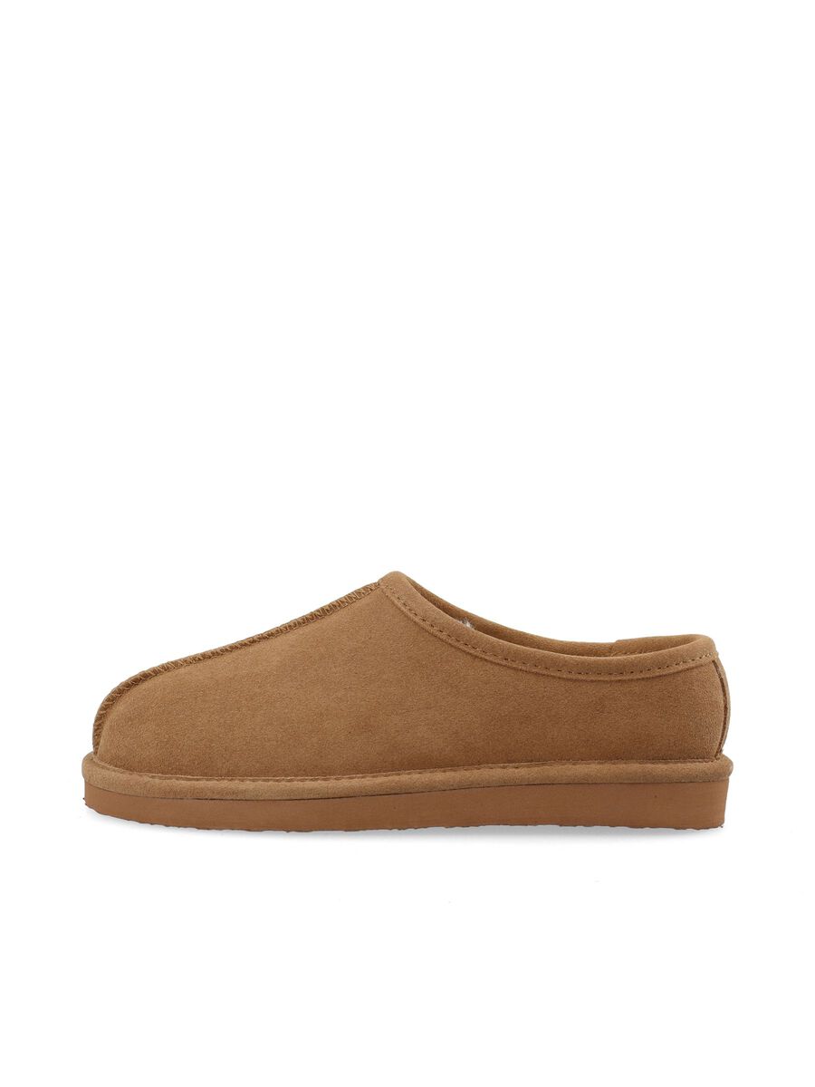 BIANCO SLIP IN SHOE SUEDE - COGNAC