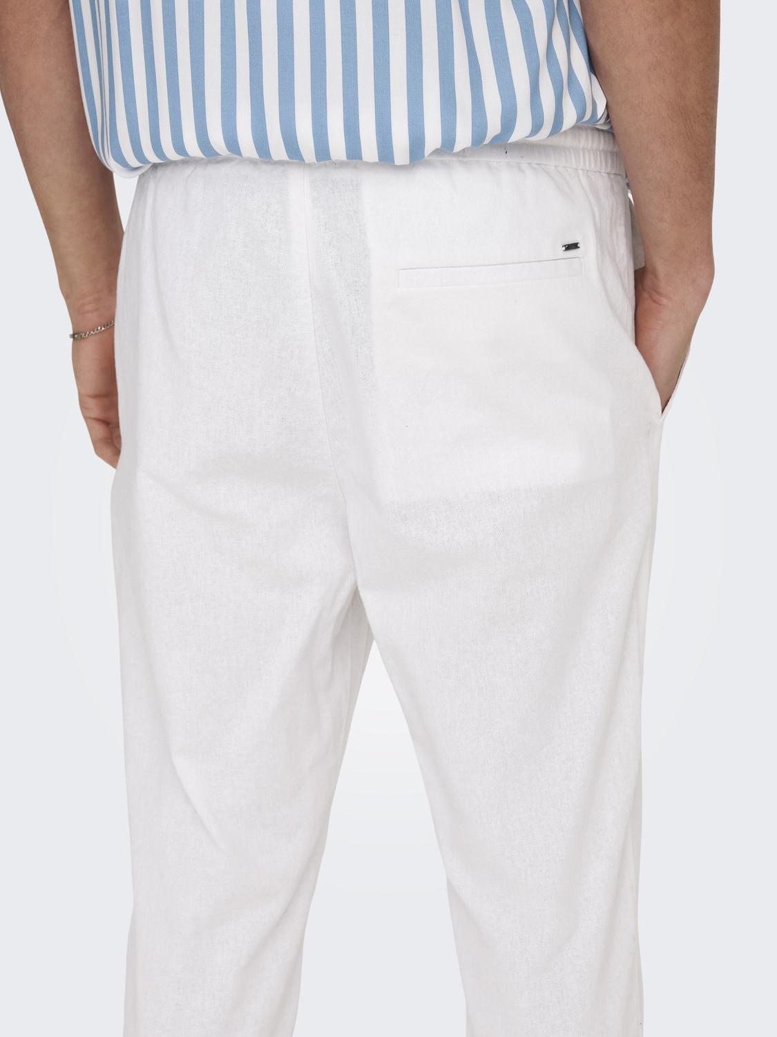 ONSLINUS Trousers - Bright White