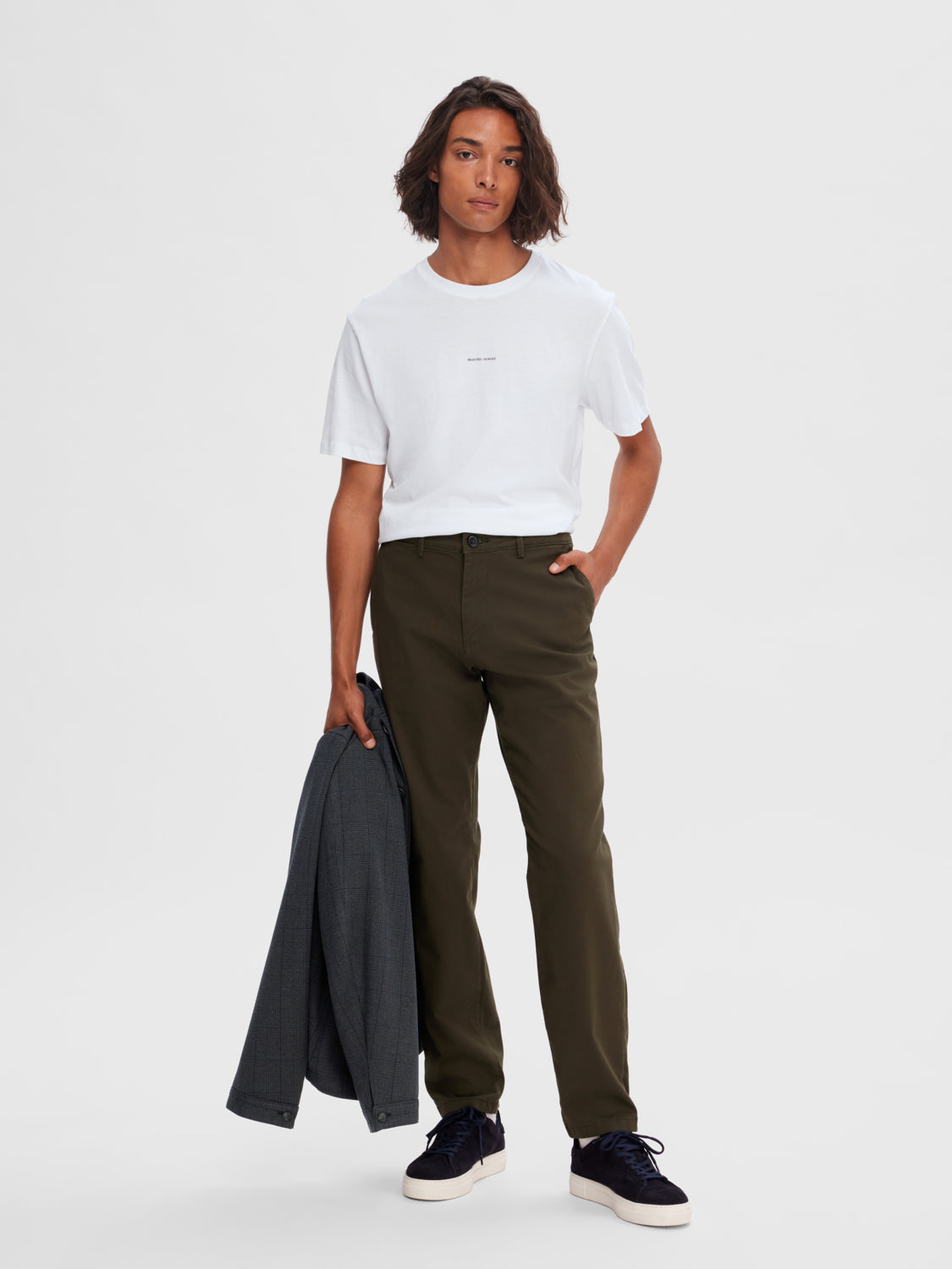 SLH175-SLIM Pants - Forest Night