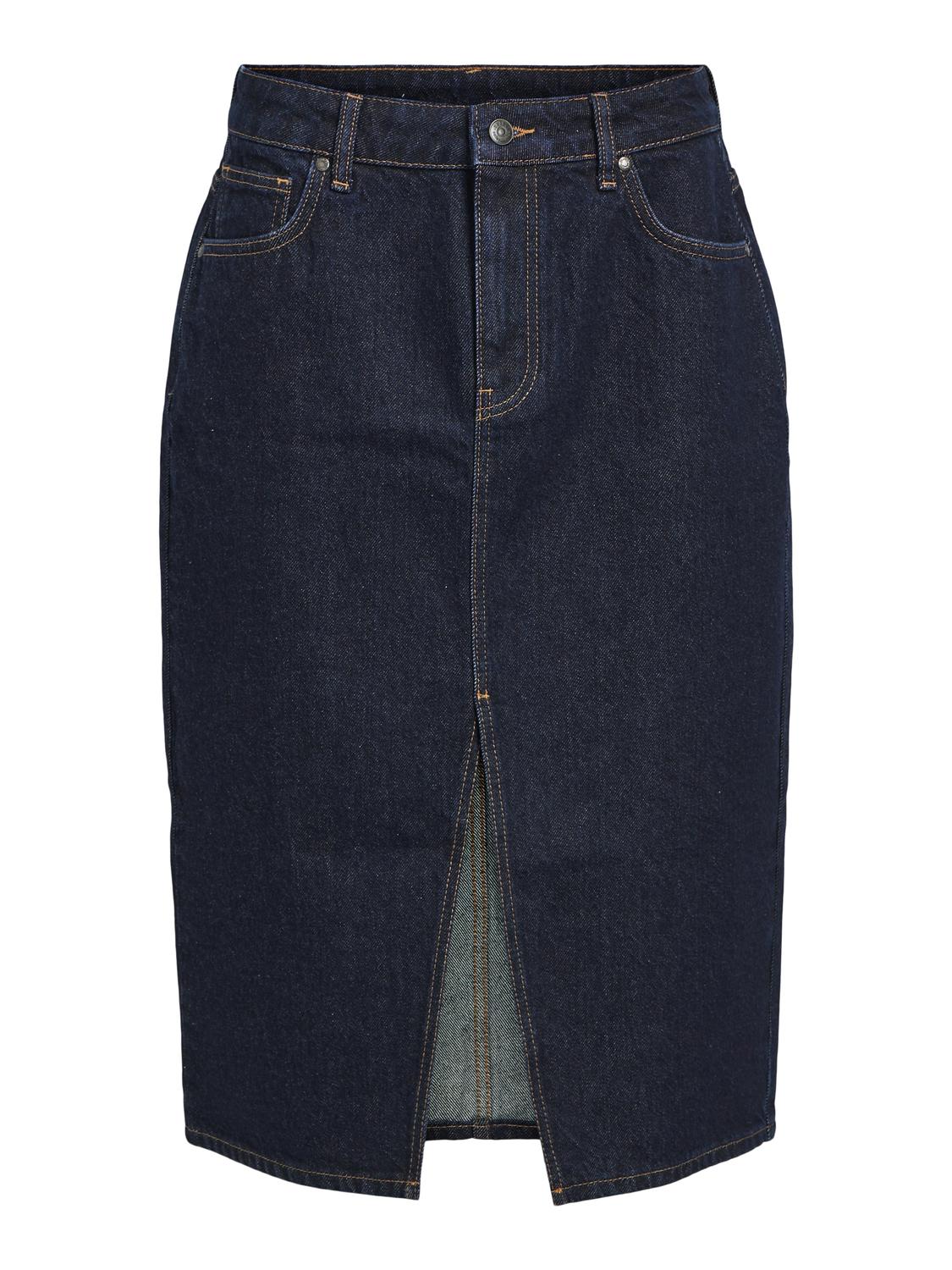 OBJHARLOW Skirt - Dark Blue Denim