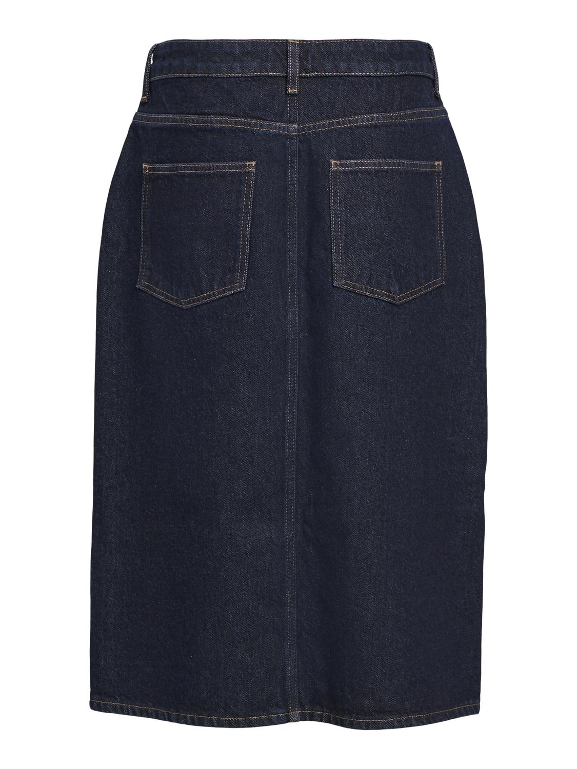 OBJHARLOW Skirt - Dark Blue Denim