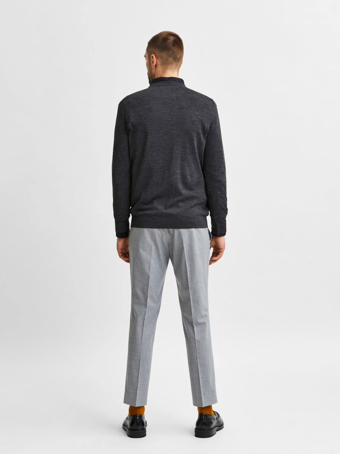 SLHTOWN Pullover - Medium Grey Melange