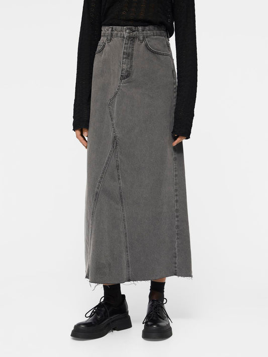 OBJHARLOW Skirt - Grey Denim