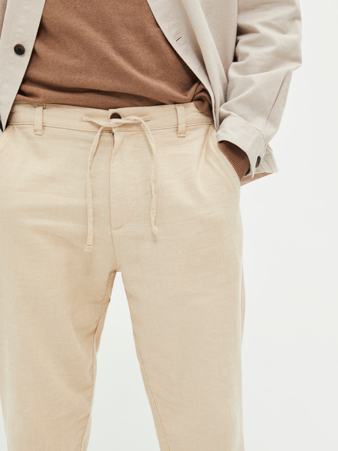 SLH172-SLIMTAPE Pants - Incense
