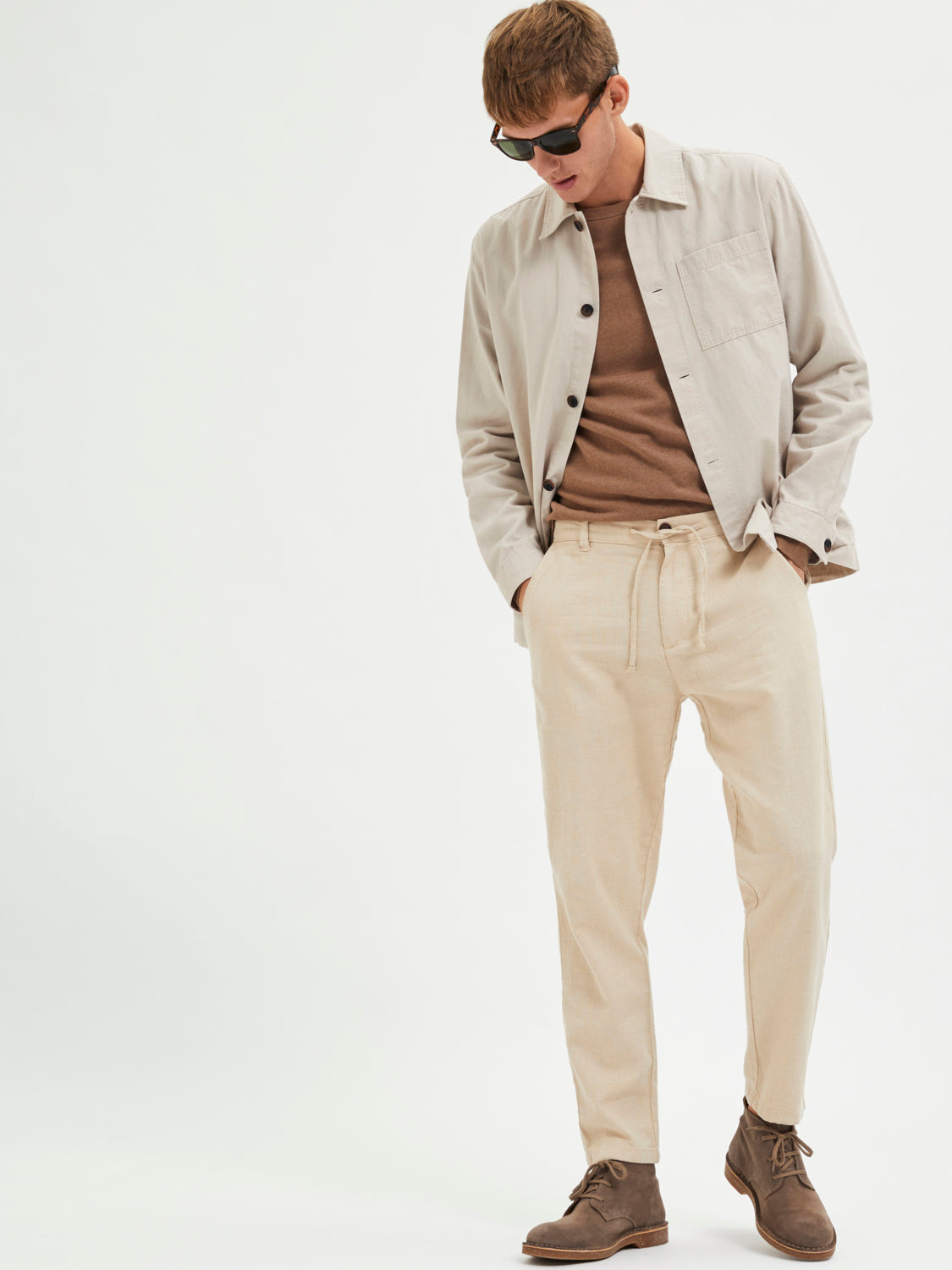 SLH172-SLIMTAPE Pants - Incense