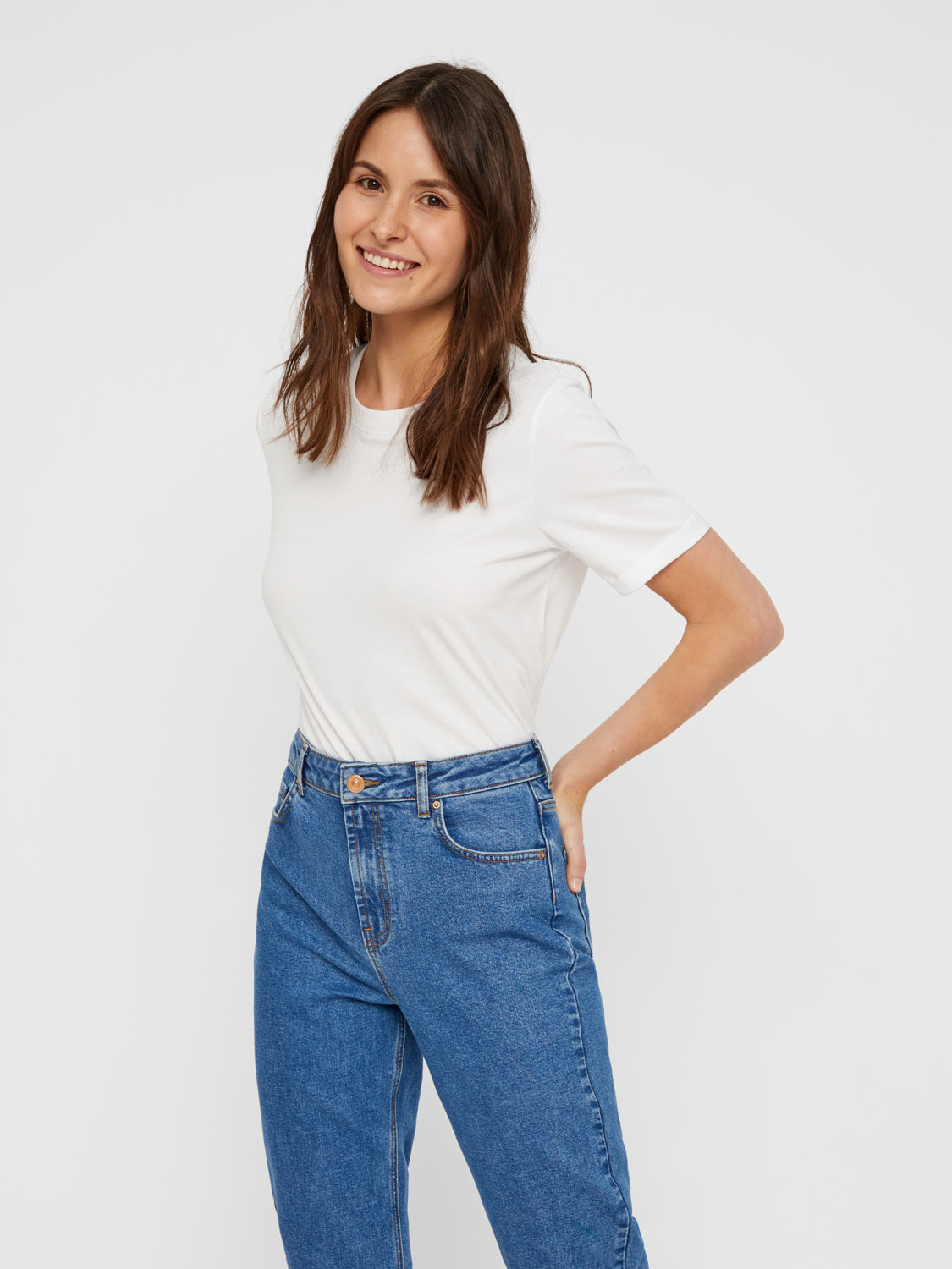 PCRIA fold up T-Shirt - bright white