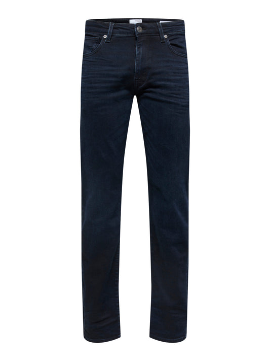 SLH196-STRAIGHTSCOTT Jeans - Blue Black Denim