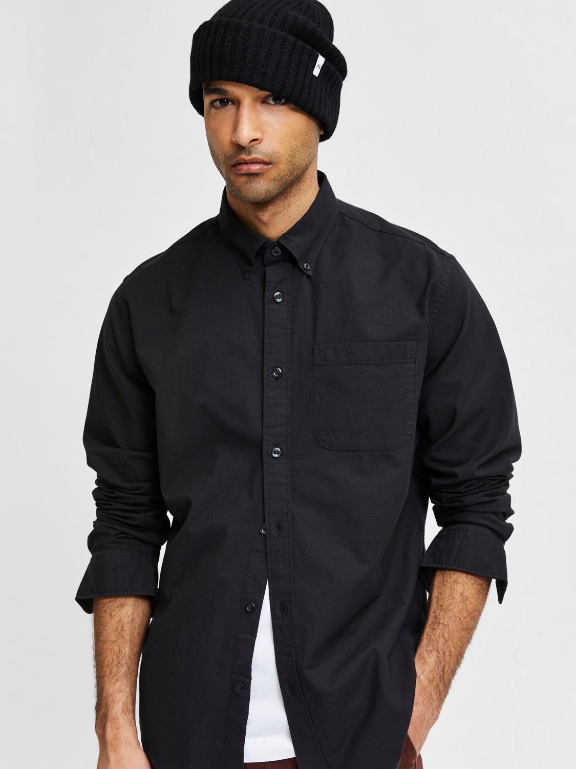 SLHREGRICK-OX Shirts - Black